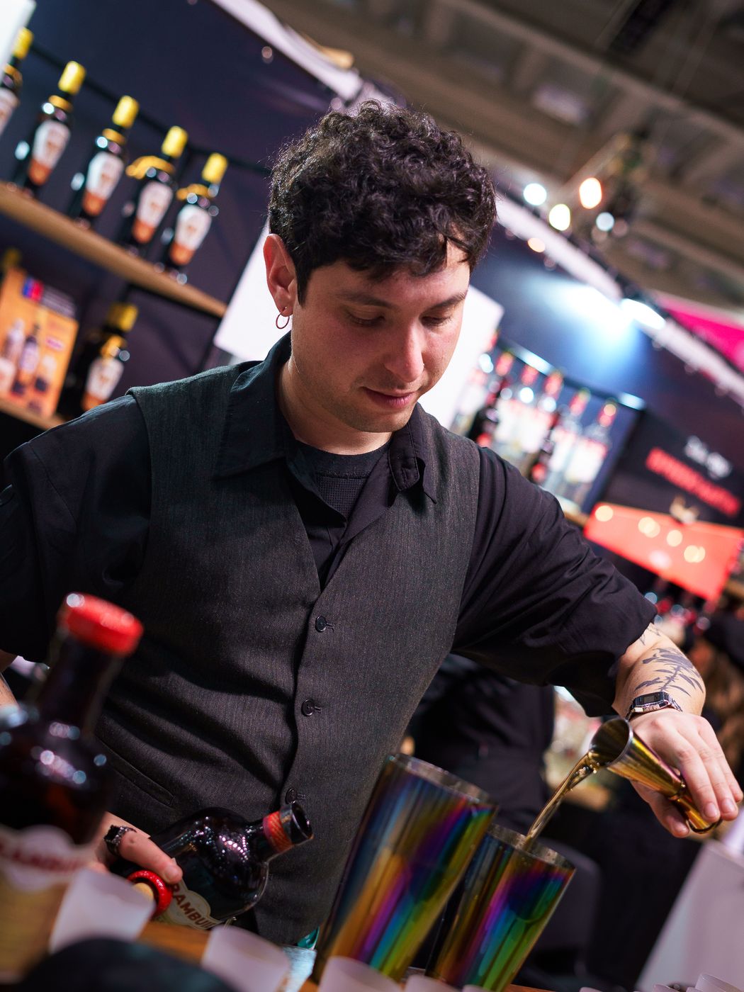 Barista en feria
